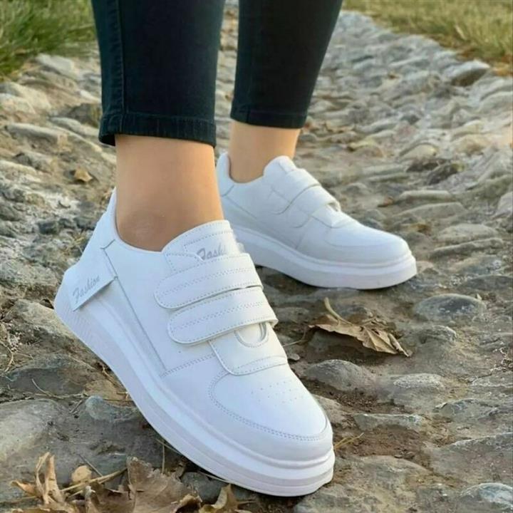 کتونی ونس 2 چسب  رنگ سفید   قالب استاندارد سایز 37 تا 40